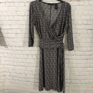 Axcess long sleeve dress with side tie